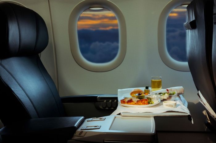 Emirates class business a380 food review pruitt flight fly economy first specials travel features top delicacies air